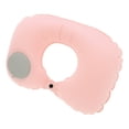 thumbnail image 1 of Unique Bargains Travel Pillow Press to Inflate Neck Pillow Light Pink 15.75"x11.02", 1 of 7