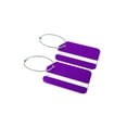thumbnail image 1 of Unique Bargains Travel Suitcase Luggage Tags Bag Labels Aluminum Purple 2/7 Pack, 1 of 6