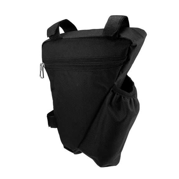Unique Bargains Triangle Frame Bag with Bottle Holder Storage Bag for Mountain Bicycle