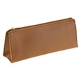 thumbnail image 1 of Unique Bargains Triangle Pencil Pouch Portable Stationery Bag Brown, 1 of 6