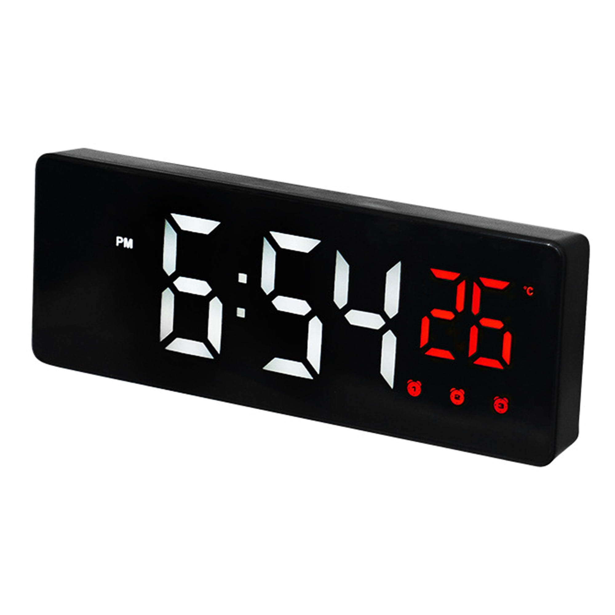 Unique Bargains Digital Alarm Clock with Snooze Function for Desk Table 6.3" x 1"  x 2.4"