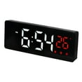 thumbnail image 1 of Unique Bargains Digital Alarm Clock with Snooze Function for Desk Table 6.3" x 1"  x 2.4", 1 of 6