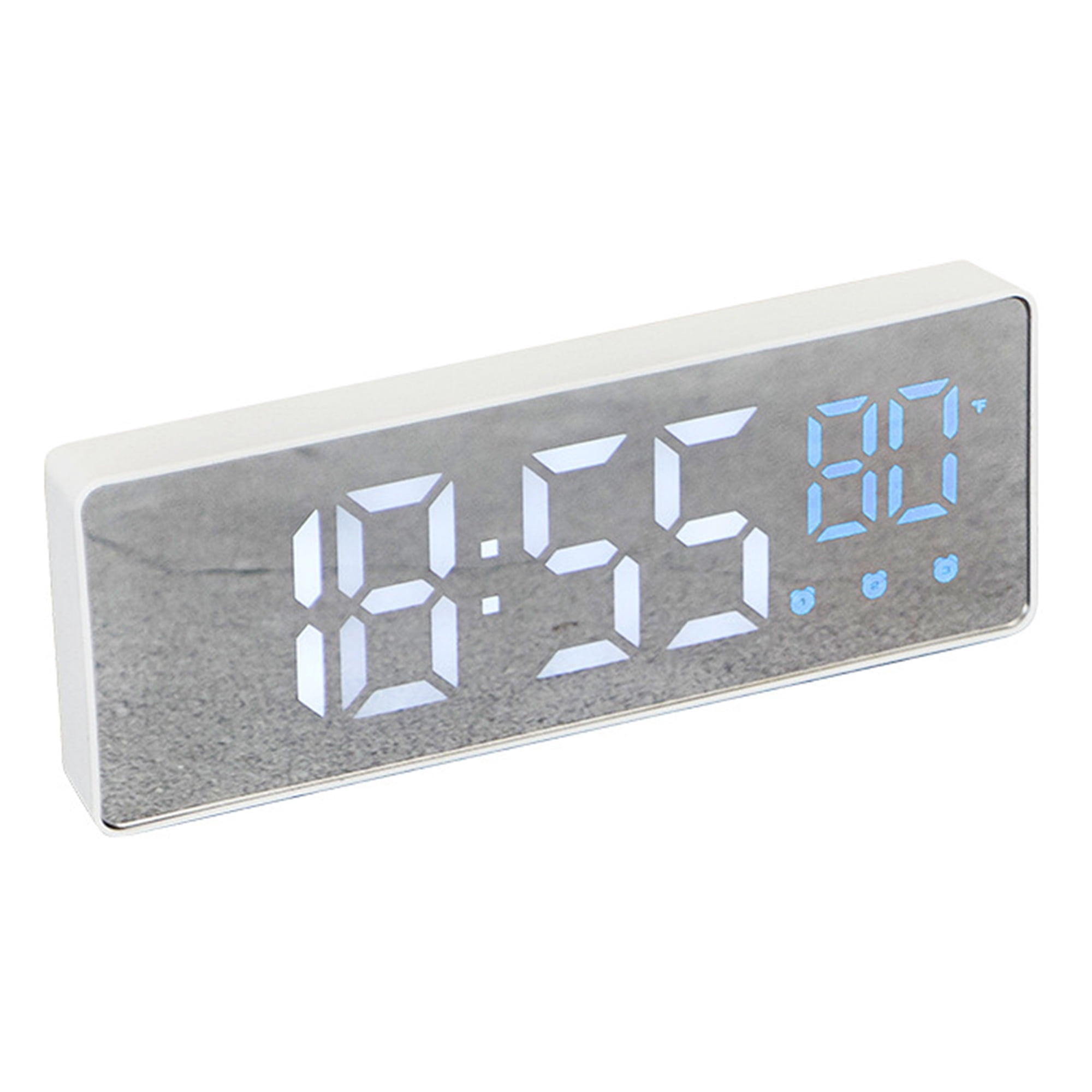 Unique Bargains Digital Alarm Clock with 2 Dimmers for Desk and Table 6.3" x 1" x 2.4"