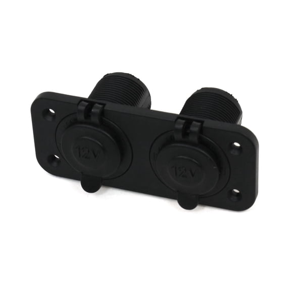 Unique Bargains Truck Car Double Way Water Proof  Lighter Socket w Fuse Holder
