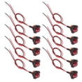 thumbnail image 1 of Unique Bargains Truck LED Trailer Lights 24V Plastic Round Waterproof Marker Lights Red 10 Pcs, 1 of 6