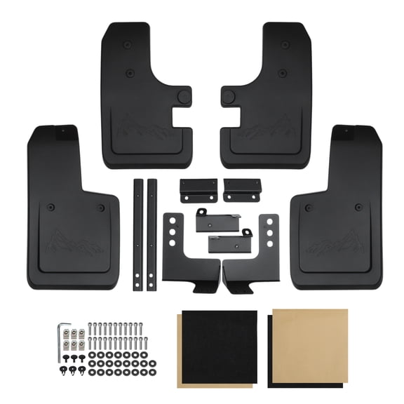 Unique Bargains Truck Mud Flaps Splash Guards for Ford Bronco 2021-2025 2/4-Door Front & Rear Wheel Fender Guards All Weather Mud Guards Protection Kit