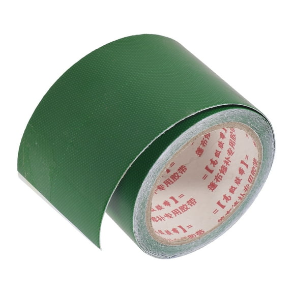 Unique Bargains Truck RV Car Tape 3.15"x16.41ft Self-Adhesive Leak-Proof Tent Awning Tape Tarpaulin Deep Green 1pcs