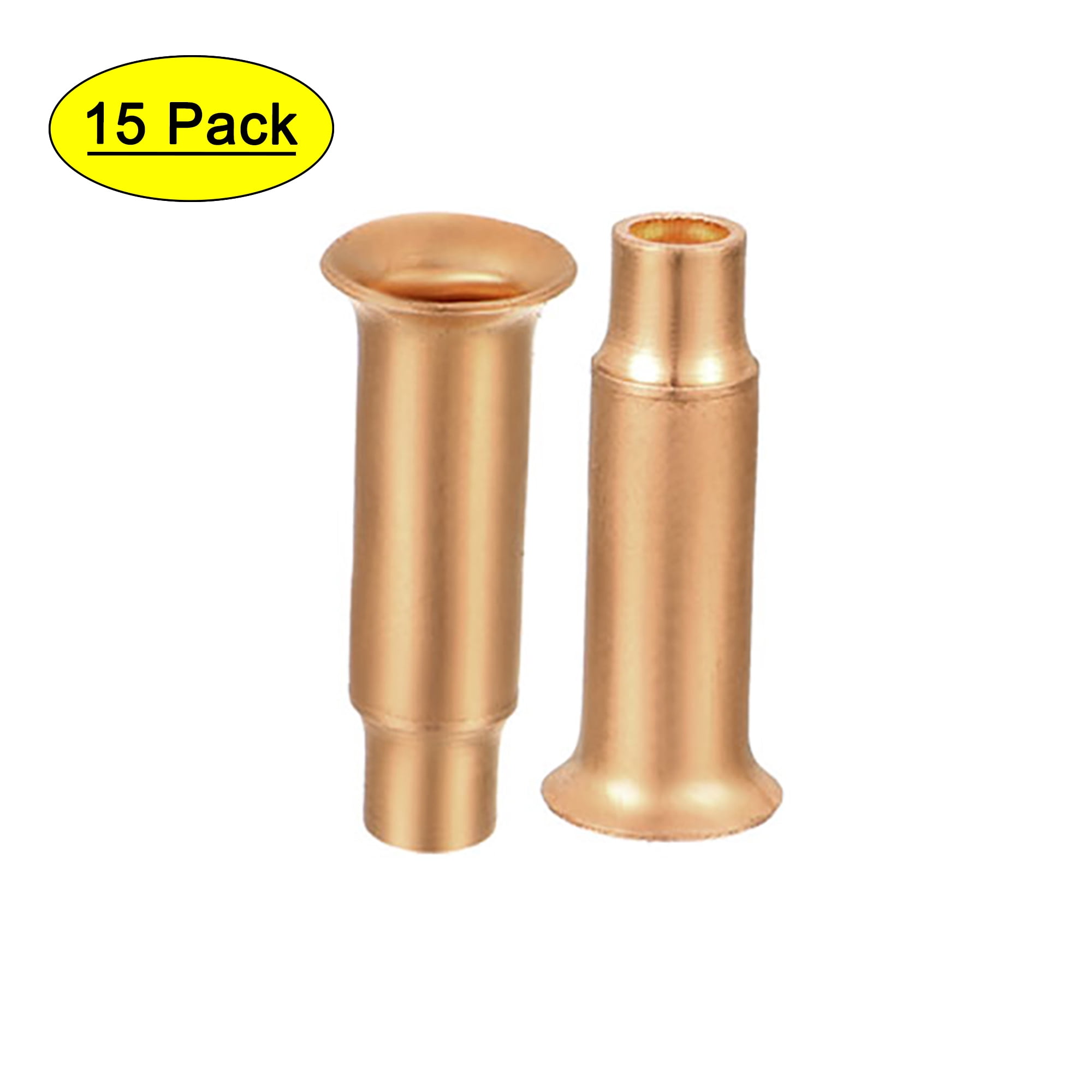 Unique Bargains Tube Flare Fitting 15pcs Copper Tube Refrigeration Tubing  5.2mm OD 3.2mm ID 