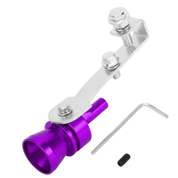 Unique Bargains Turbo Sound Exhaust Muffler Pipe Whistle Rear Tailpipe M Car Motorcycle Roar Maker Aluminum Purple 1 Set