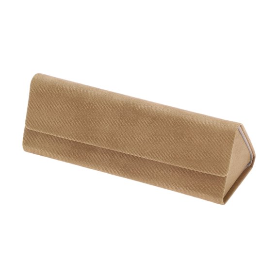 Unique Bargains Twill Eyeglasses Case Portable Eyeglasses Storage 6.18"x2.17"x0.59" Khaki