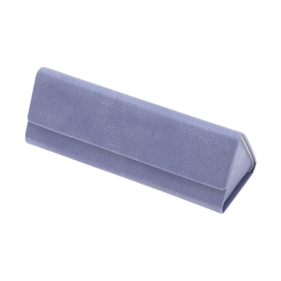Unique Bargains Twill Eyeglasses Case Portable Eyeglasses Storage 6.18"x2.17"x0.59" Purple