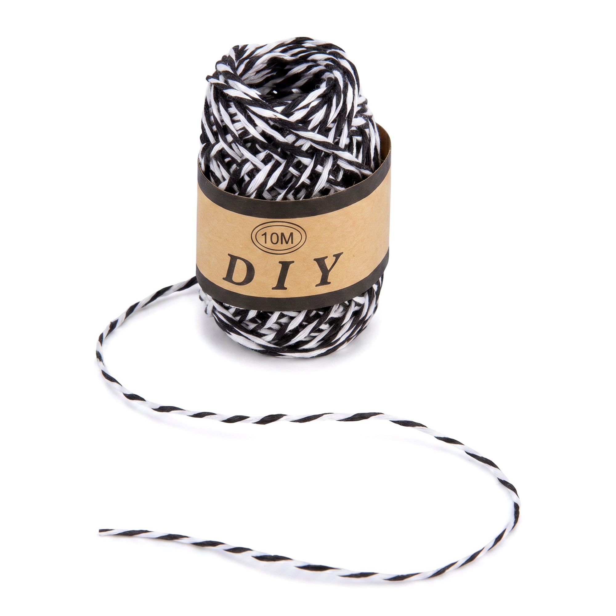 Unique Bargains Twine for Gift Wrapping and Crafting Uses Black 10.9 Yard