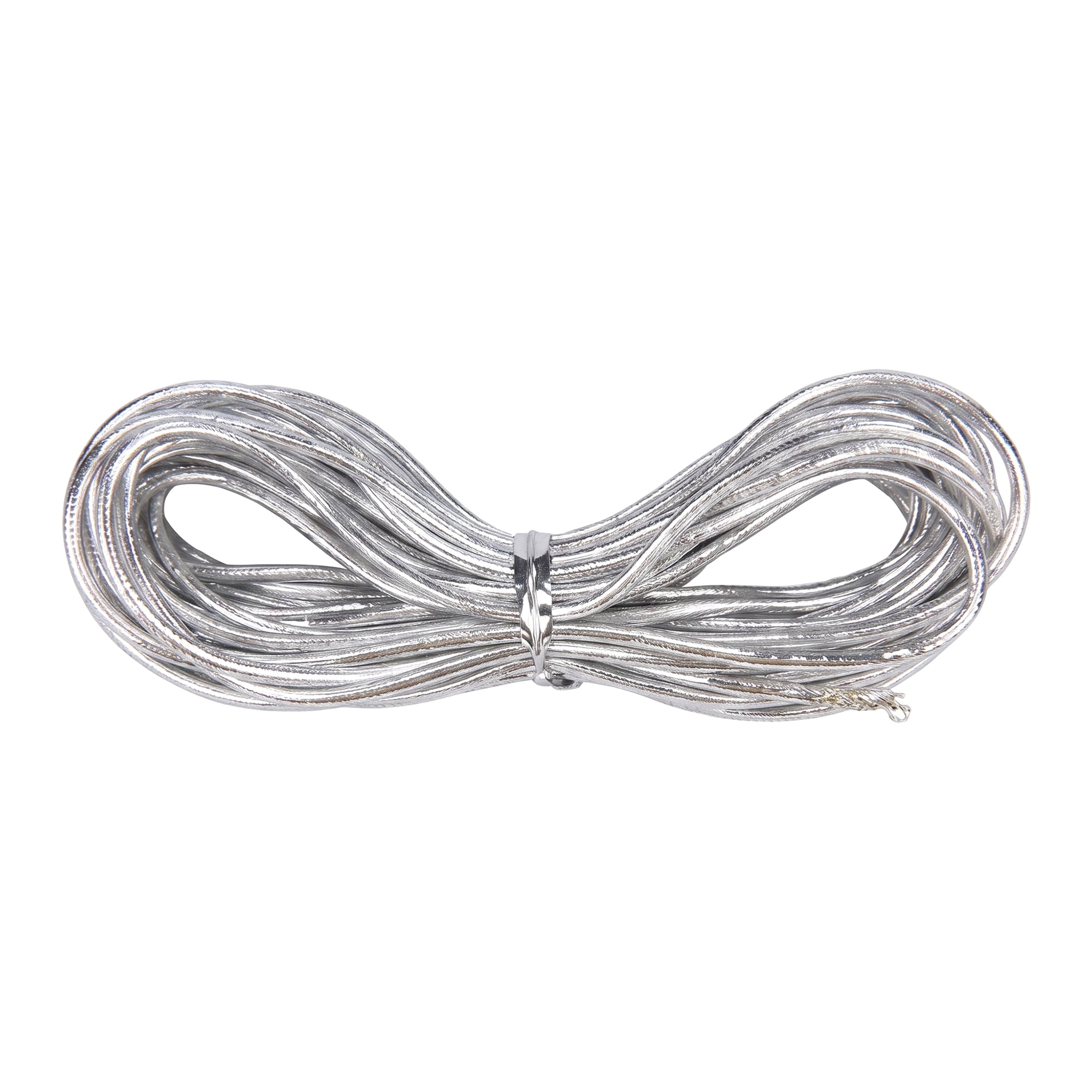 Unique Bargains Twine for Gift Wrapping and Crafting Uses Silver 5.5 Yard