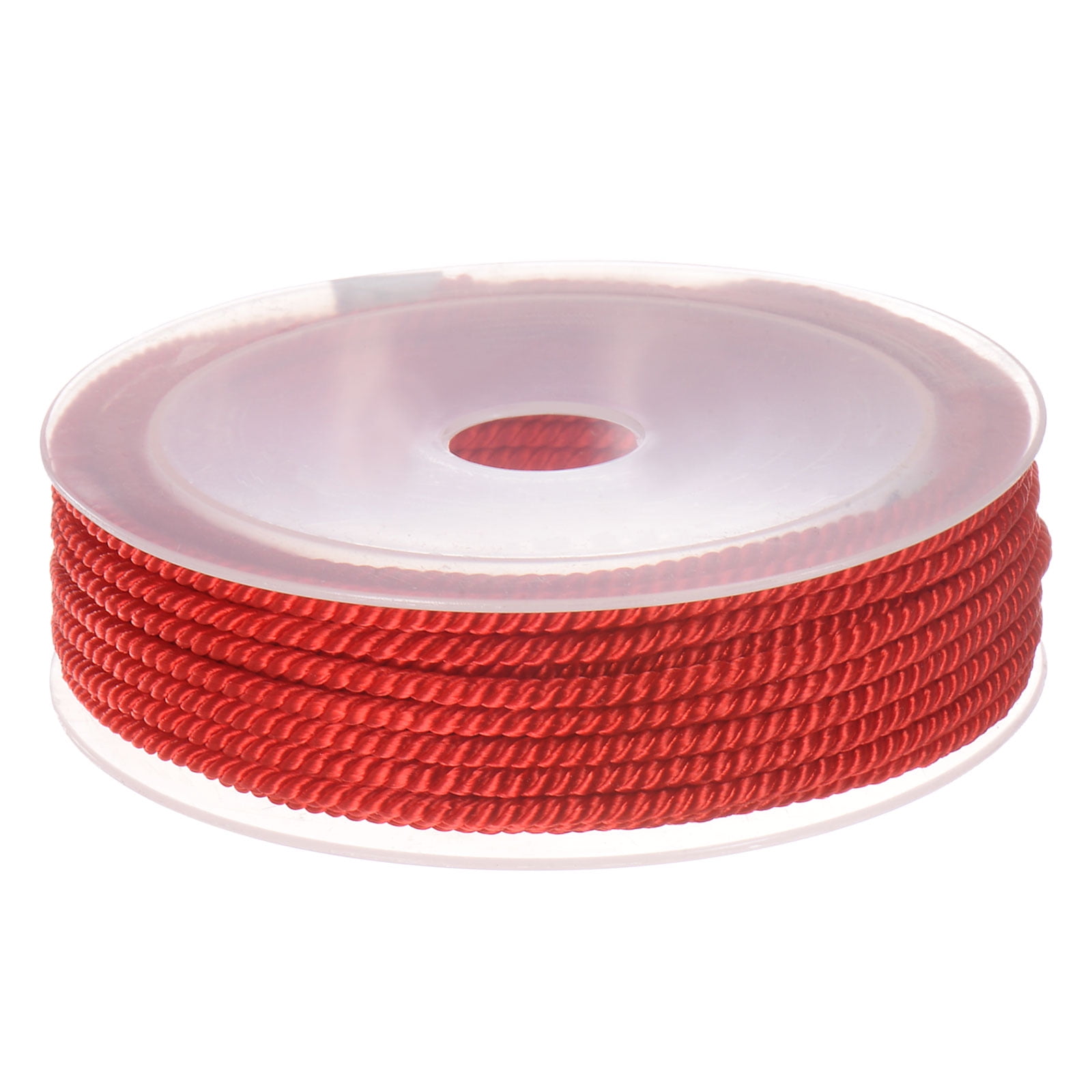 Unique Bargains Twisted Nylon Twine Thread Braided Nylon String Red 3mm