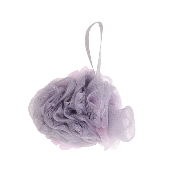 Unique Bargains Two Color Bath Shower Loofah Sponge 1 Pc Purple
