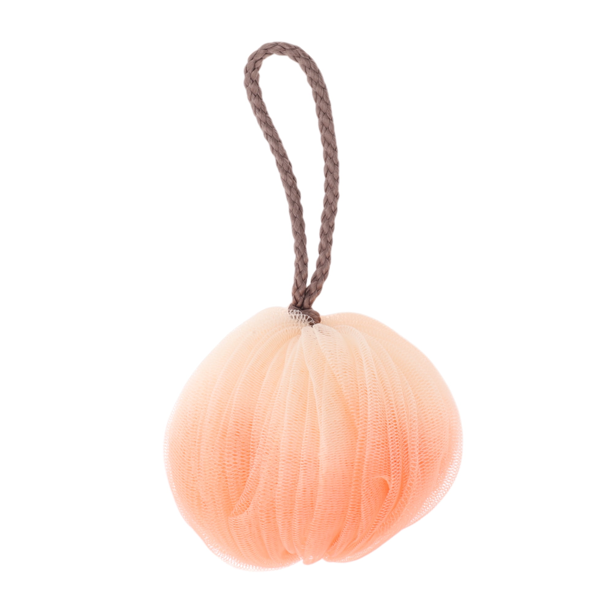 Unique Bargains Two Colors Bath Shower Loofah Sponge 1 Pc Orange
