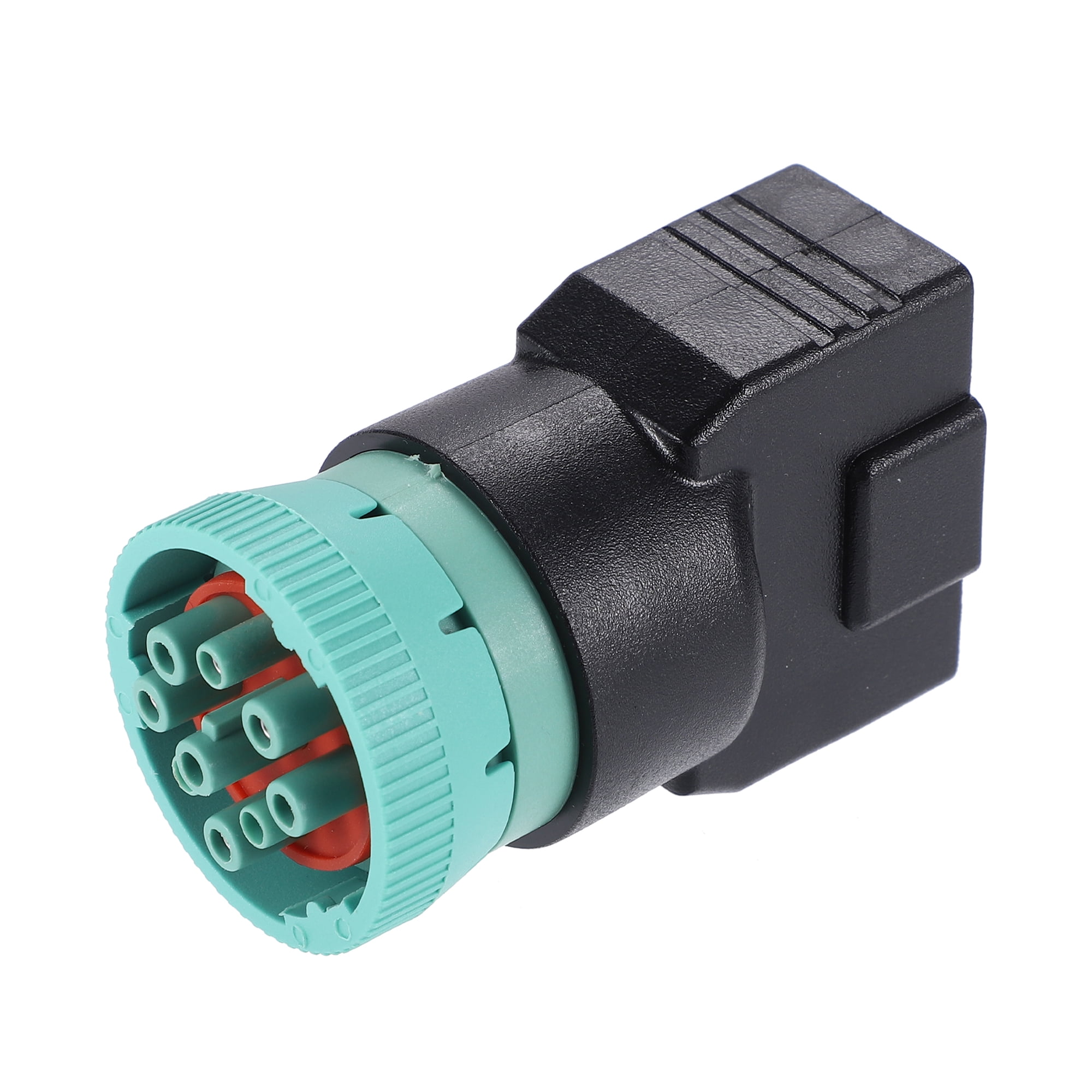 Unique Bargains Type 2 OBD2 Male 9 Pin J1939 to OBD2 16 Pin J1962 Female Adapter