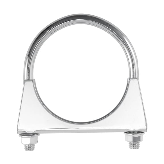 Unique Bargains U Bolt Muffler Exhaust Clamp 3.15" Galvanized Iron U-Bolt Muffler Tip Exhaust Hook Silver Tone U-Bolt Clamp for 80 mm Tip Pipes Connection 1 pcs