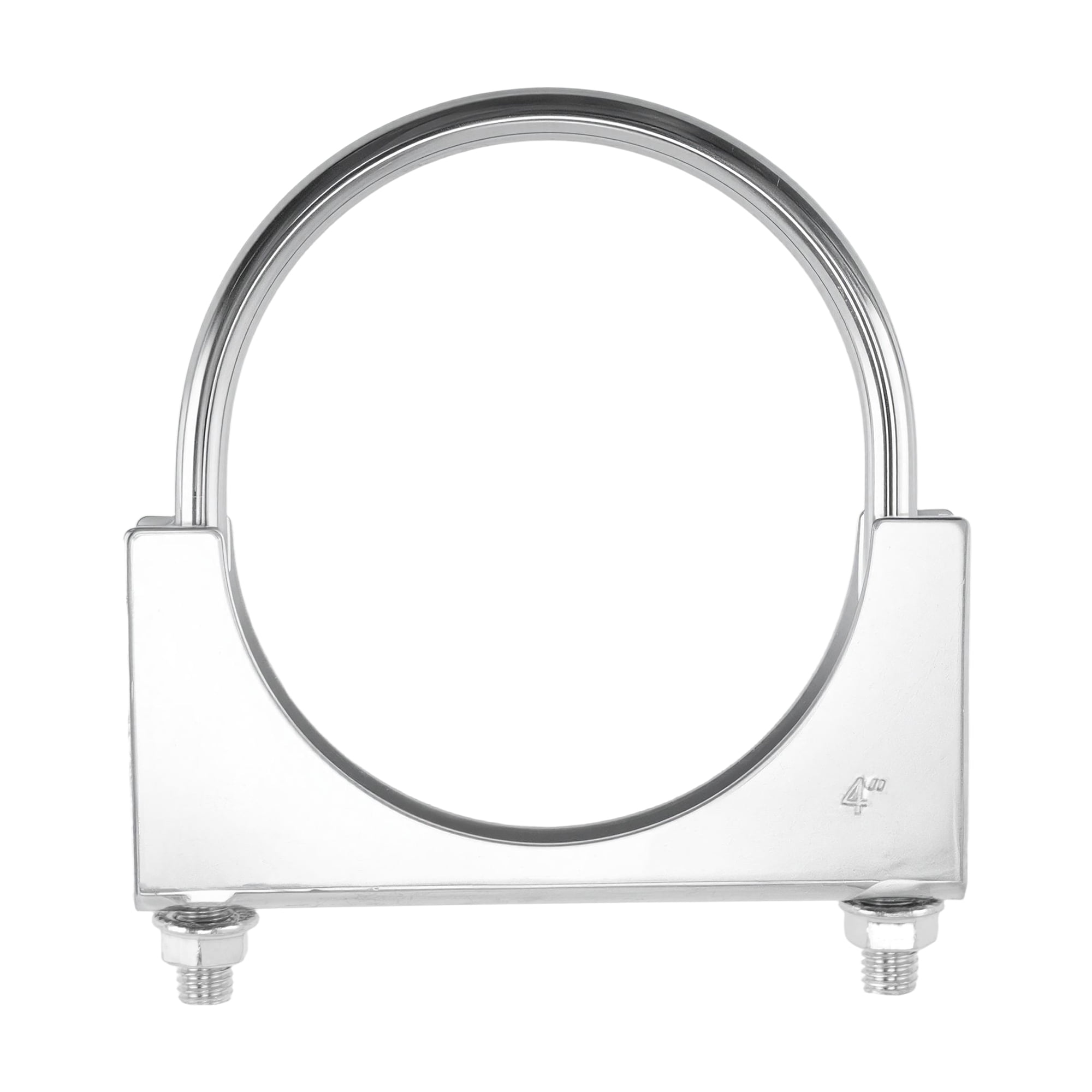 Unique Bargains U Bolt Muffler Exhaust Clamp 4.02″ Galvanized Iron U-Bolt Muffler Tip Exhaust Hook Silver Tone U-Bolt Clamp for 102 mm Tip Pipes Connection 1 pc