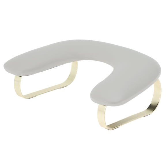 Unique Bargains U Shaped Manicure Hand Rest Detachable Arm Rest for Nail Tech for Salons or Home Use Gray