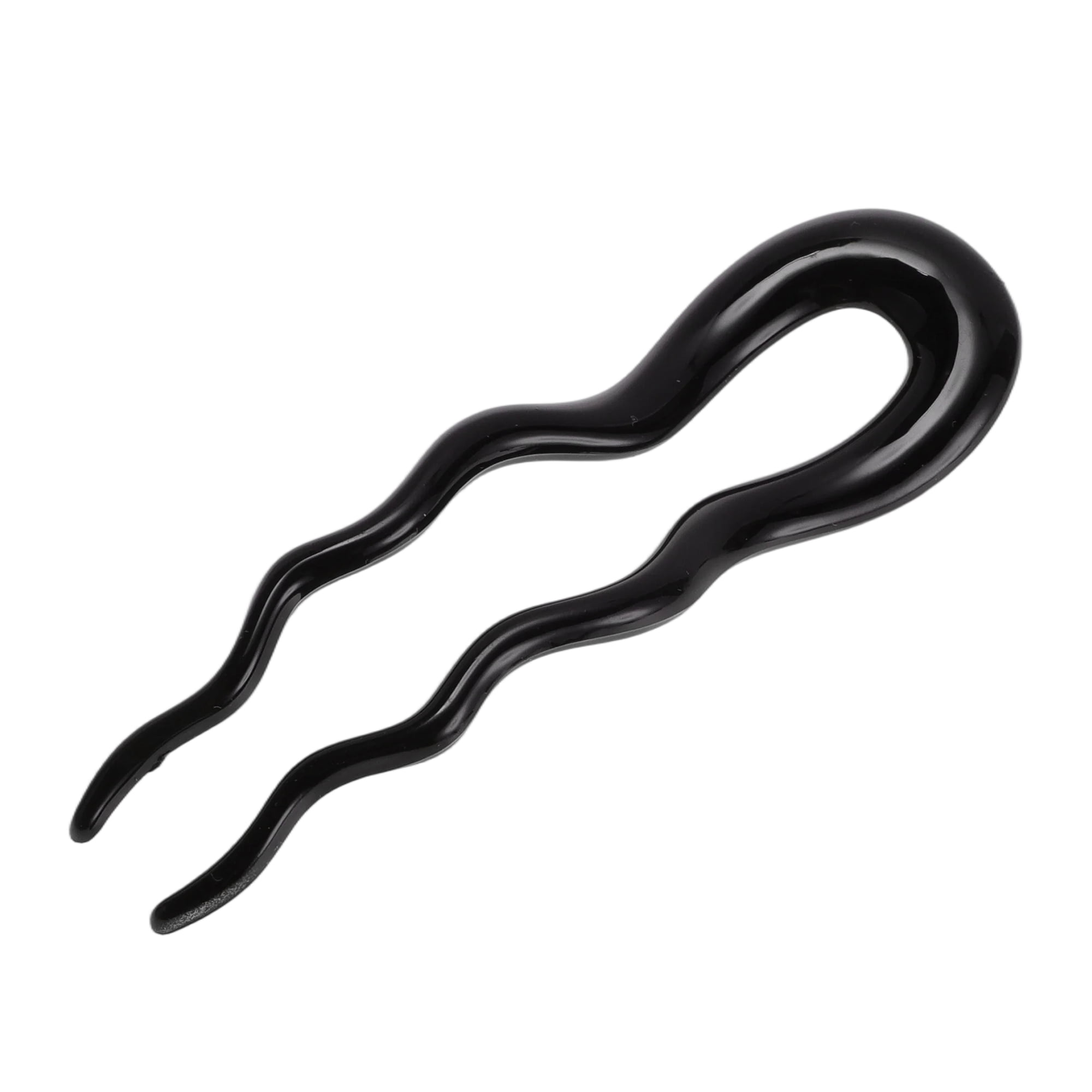 Unique Bargains U-shaped Hair Pin 3.94"x1.18" 1 Pc Black