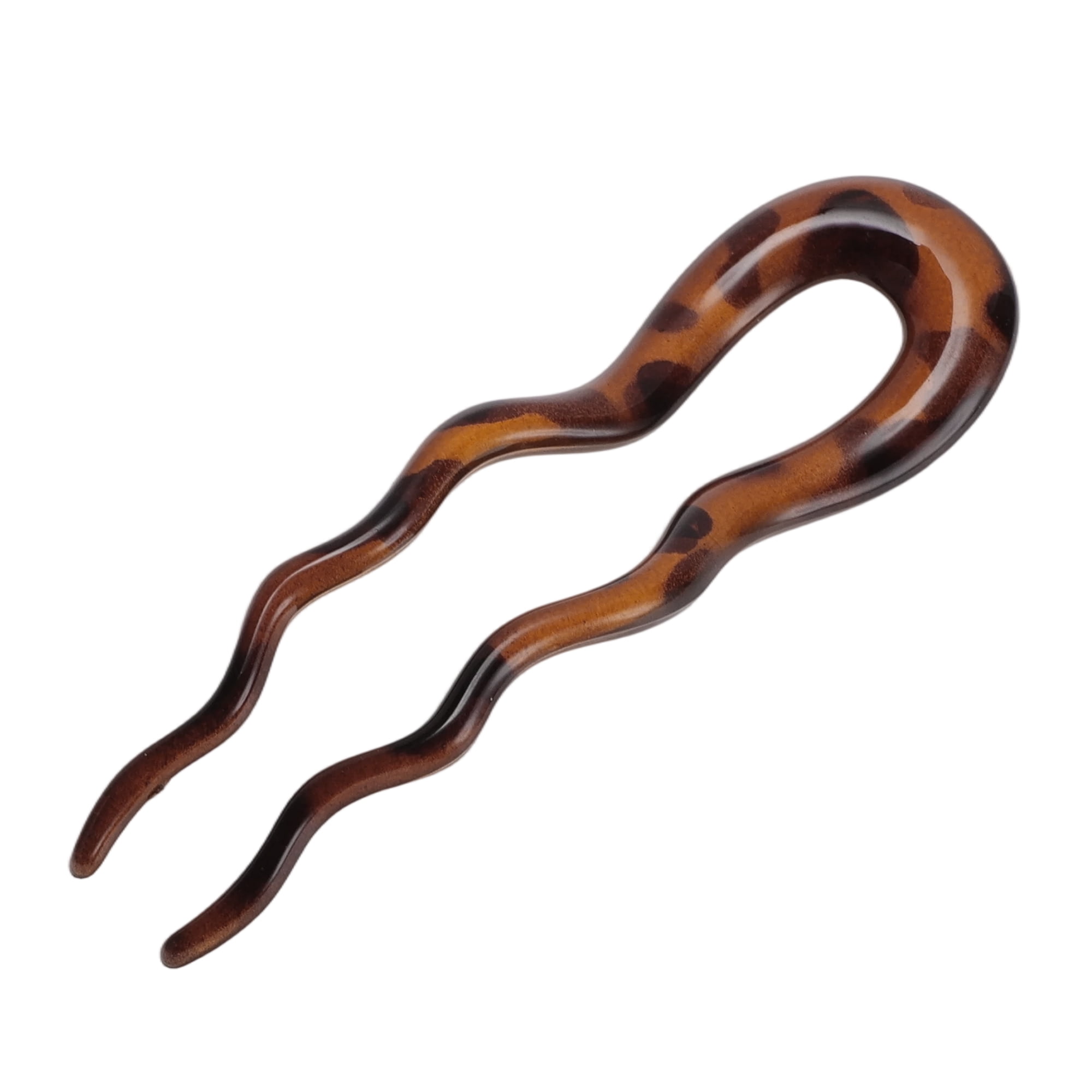 Unique Bargains U-shaped Hair Pin 3.94"x1.18" 1 Pc Brown