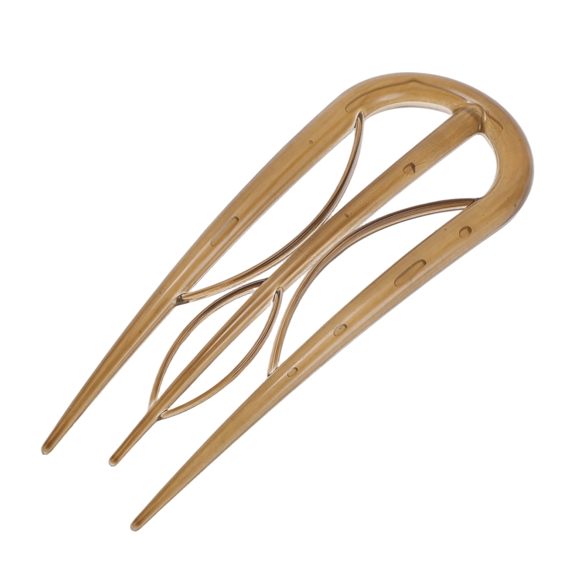 Unique Bargains U-shaped Hair Pin 3.94"x1.50" 1 Pc Brown