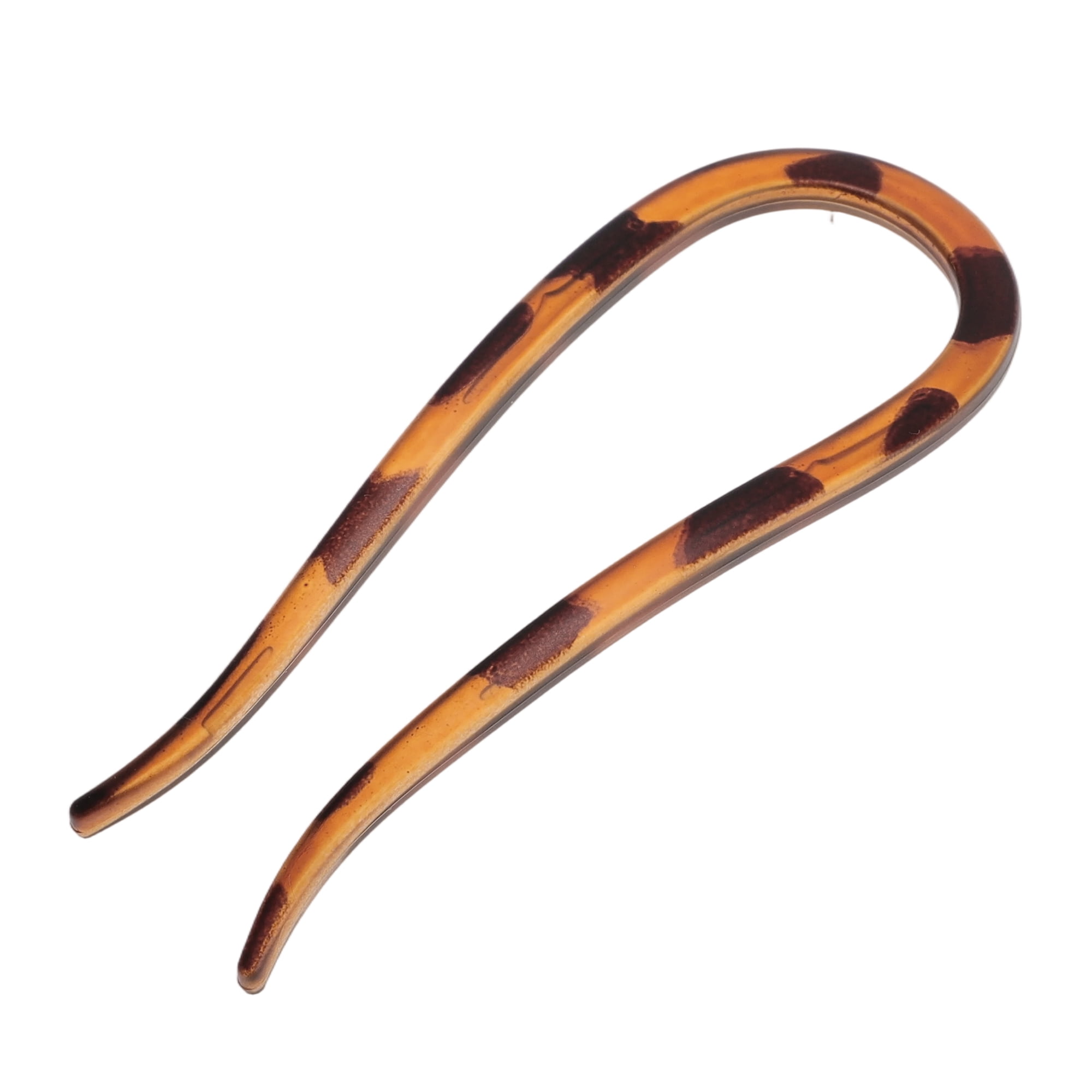 Unique Bargains U-shaped Hair Pin 4.33"x1.57" 1 Pc Dark Brown