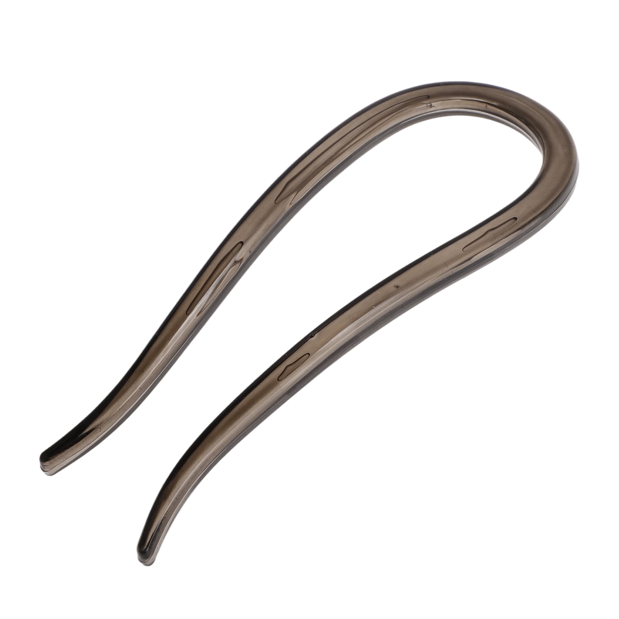 Unique Bargains U-shaped Hair Pin 4.33"x1.57" 1 Pc Transparent Gray