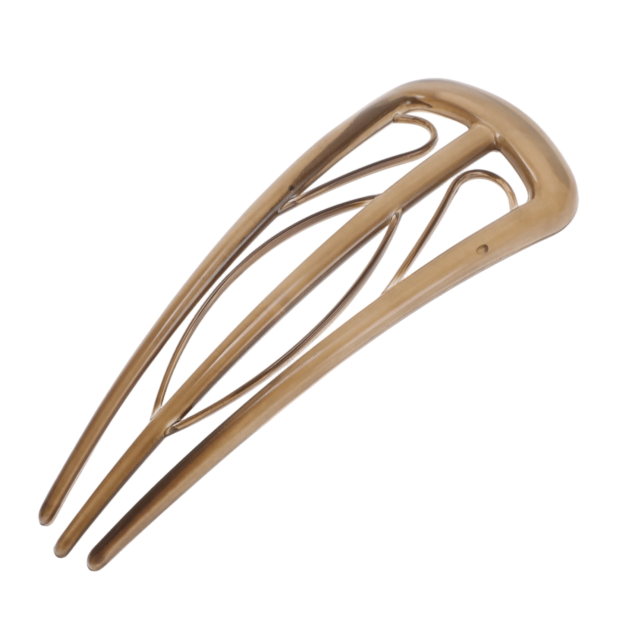 Unique Bargains U-shaped Hair Pin 4.33"x1.57" 1 Pcs Brown