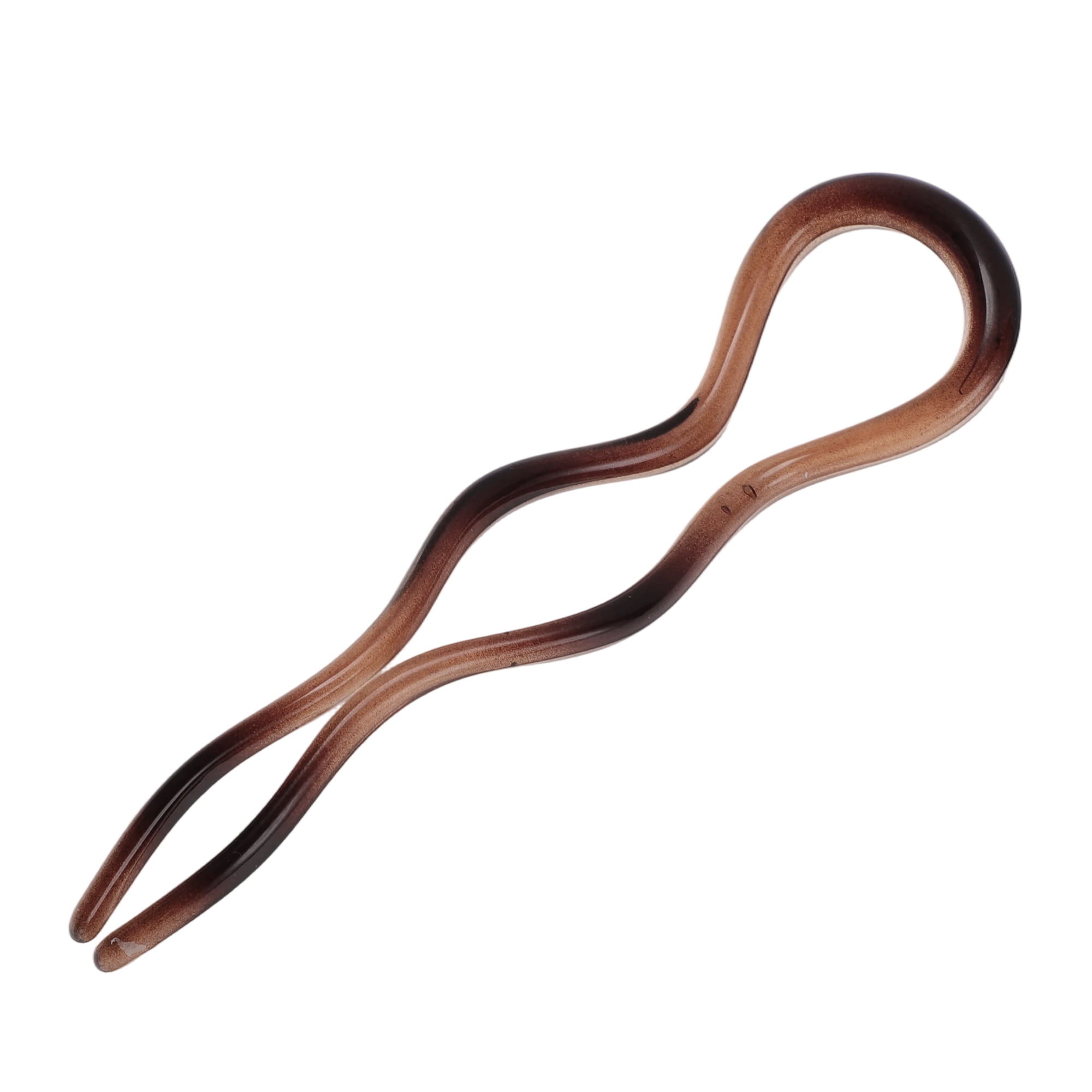 Unique Bargains U-shaped Hair Pin 4.92"x1.38" 1 Pc Brown, Dark Brown