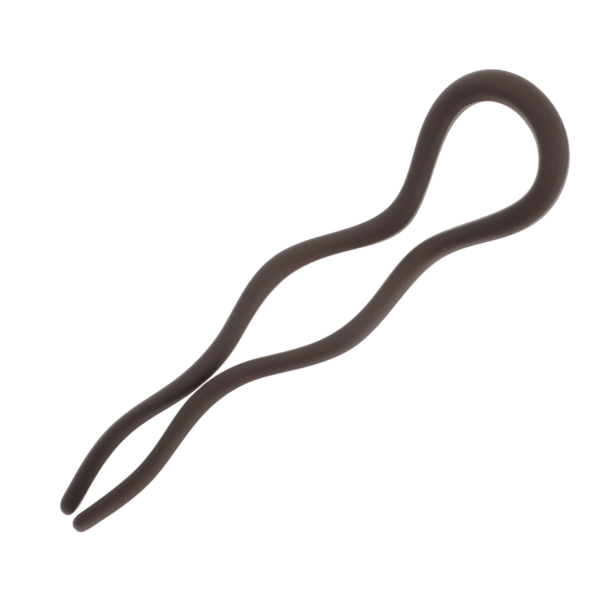 Unique Bargains U-shaped Hair Pin 4.92"x1.38" 1 Pc Matte Dark Brown