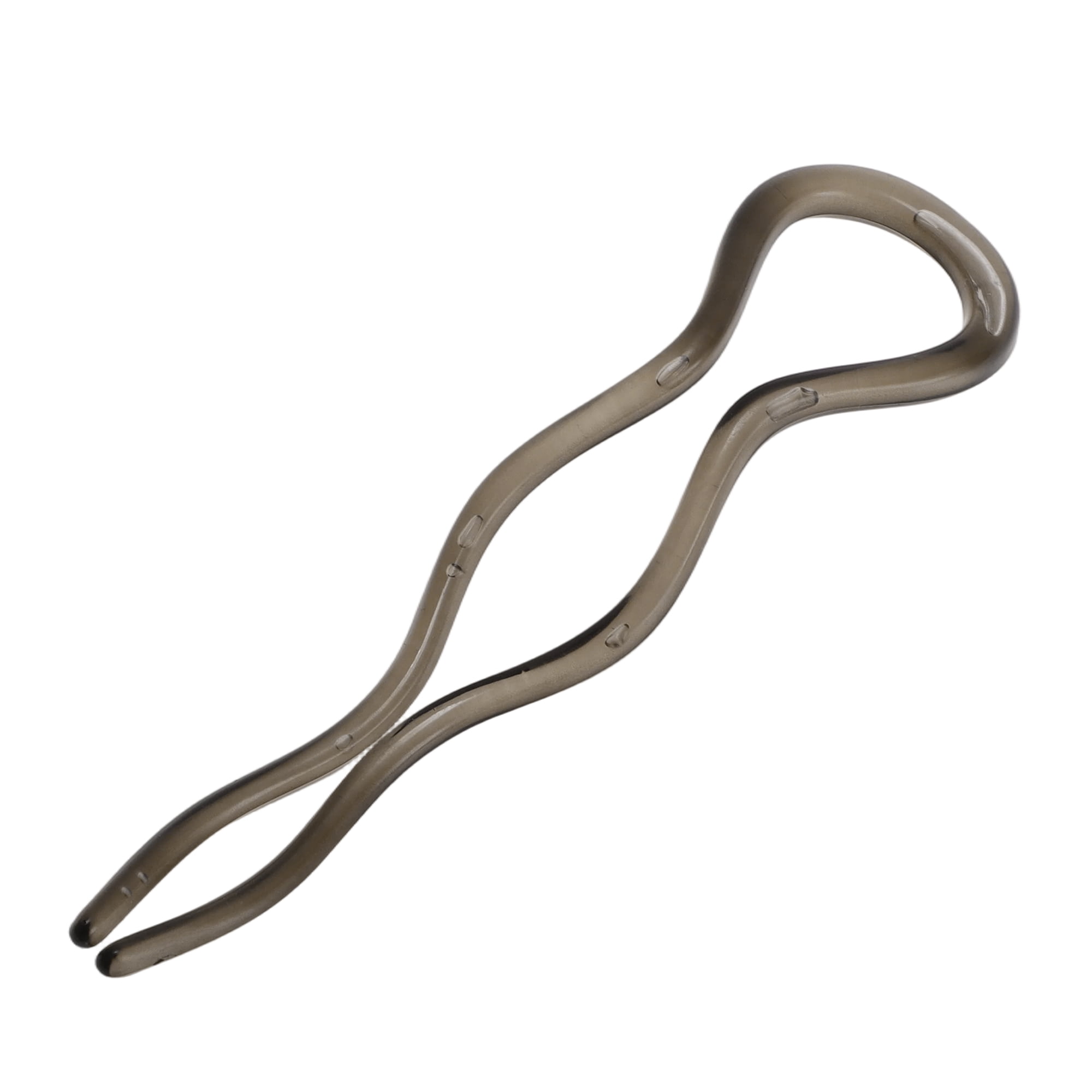 Unique Bargains U-shaped Hair Pin 4.92"x1.38" 1 Pc Transparent Gray