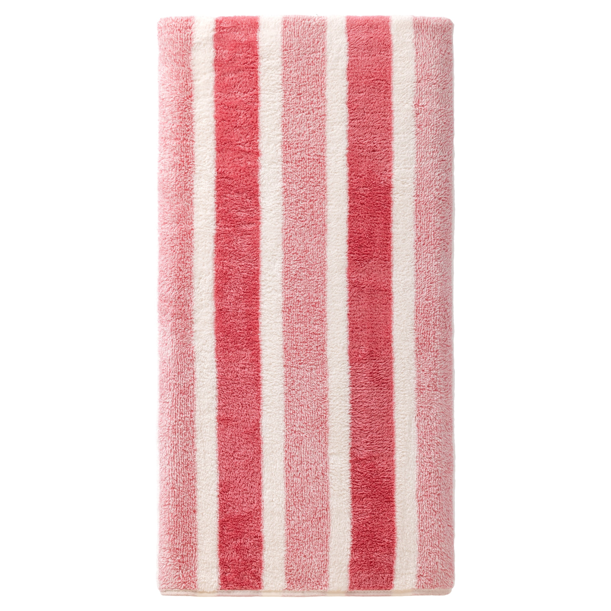 Unique Bargains Ultra Plush Soft Highly Absorbent Coral Fleece Bath Towel Pink 71" x 35"