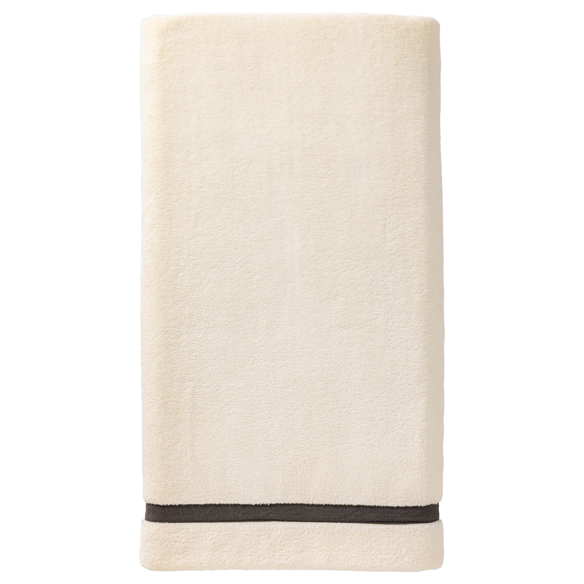 Unique Bargains Ultra Soft Highly Absorbent Coral Fleece Bath Towel Beige 63" x 31"