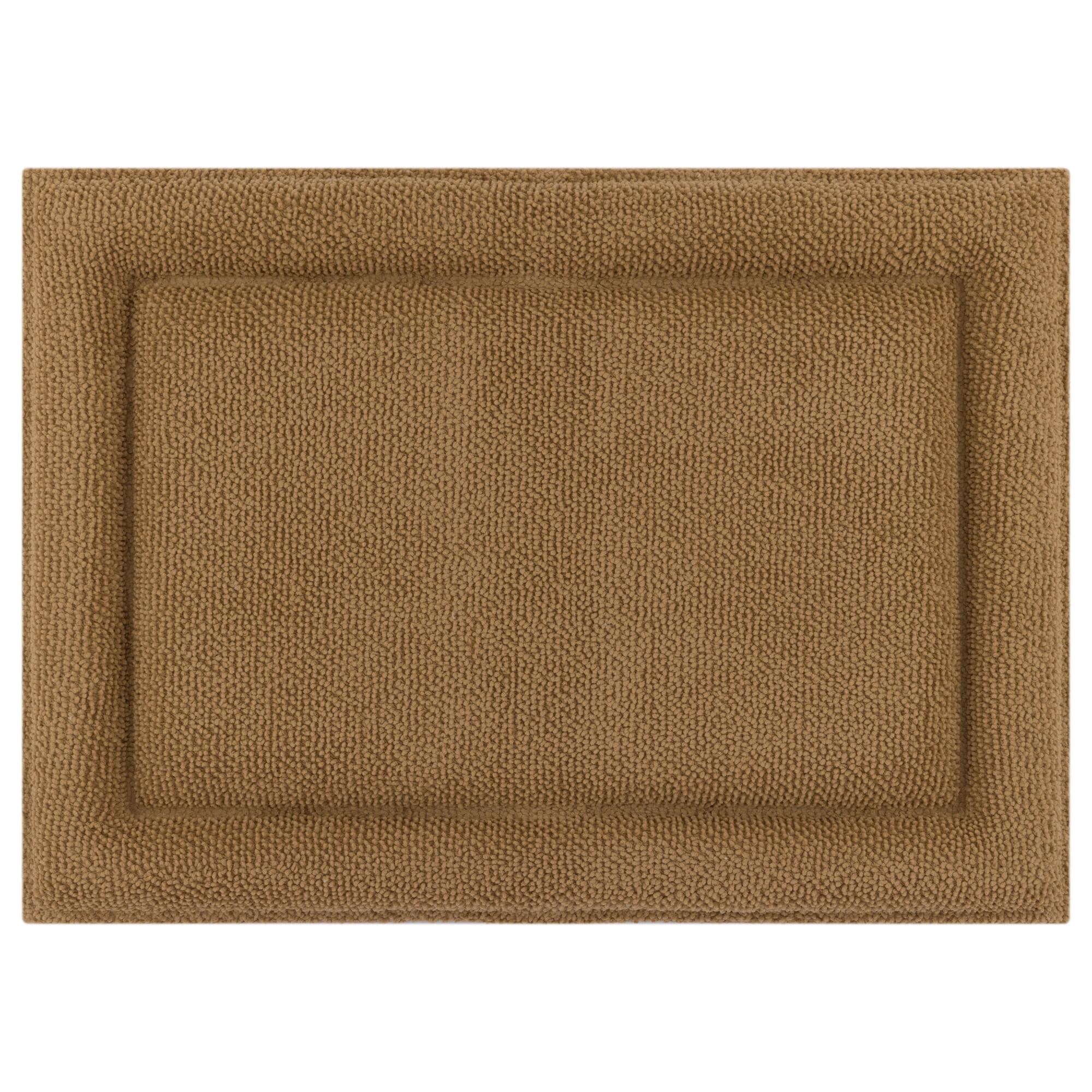 Unique Bargains Ultra Soft Shaggy Bath Mat Super Absorbent Non Slip Mat Khaki 24" x 17"