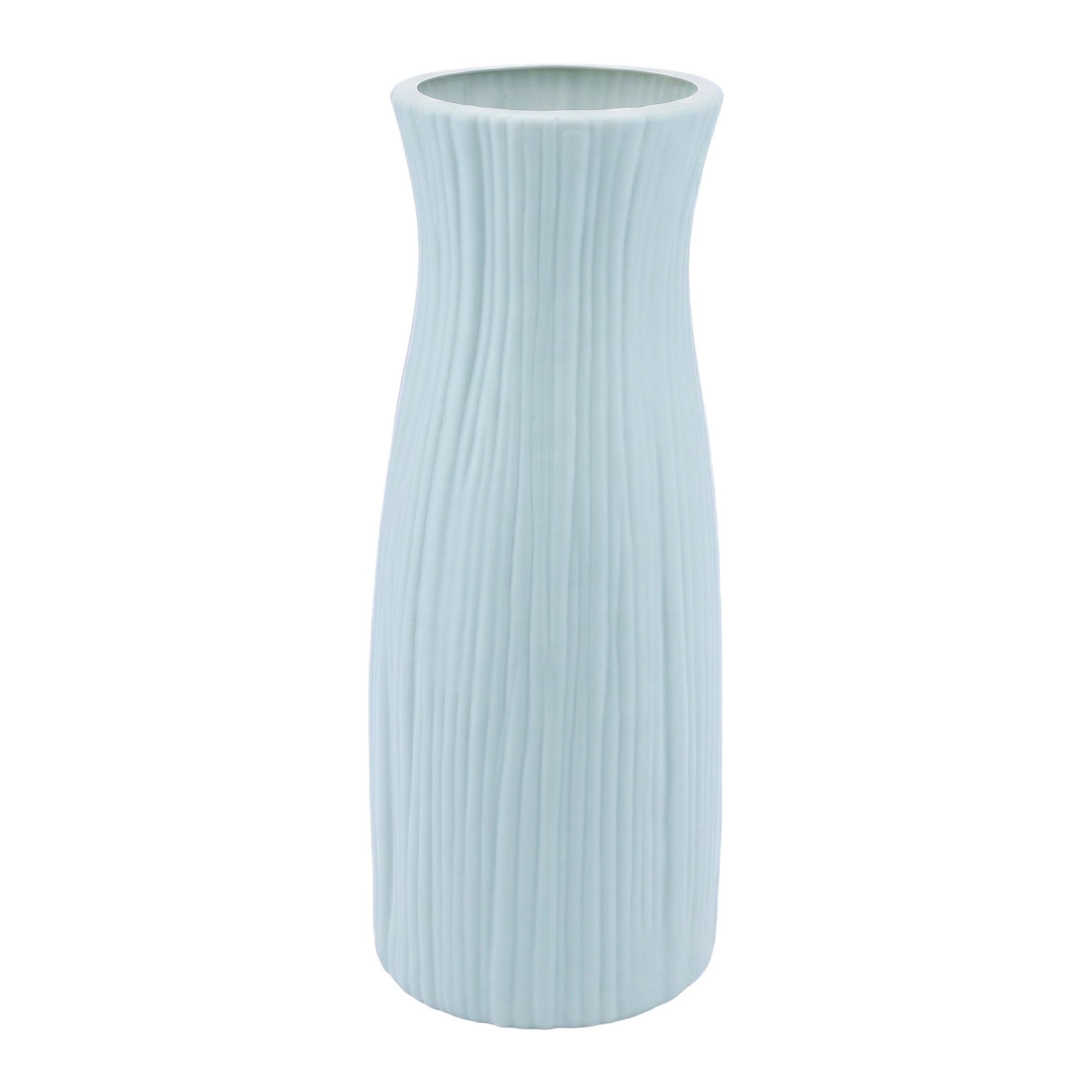 Unique Bargains Unbreakable Plastic Minimalist Geometric Vase Green 3.5" x 3.5" x 9.4"