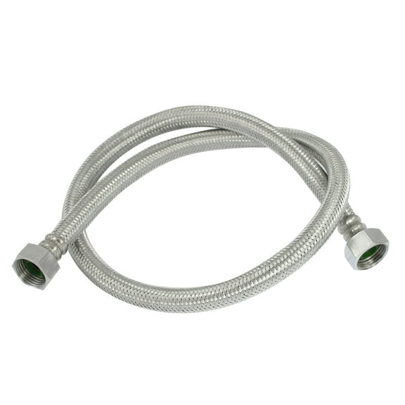 Unique Bargains Unique Bargains 0.8M 3/4" Thread Steel Braided Hose Pipe for Shower Water Heater