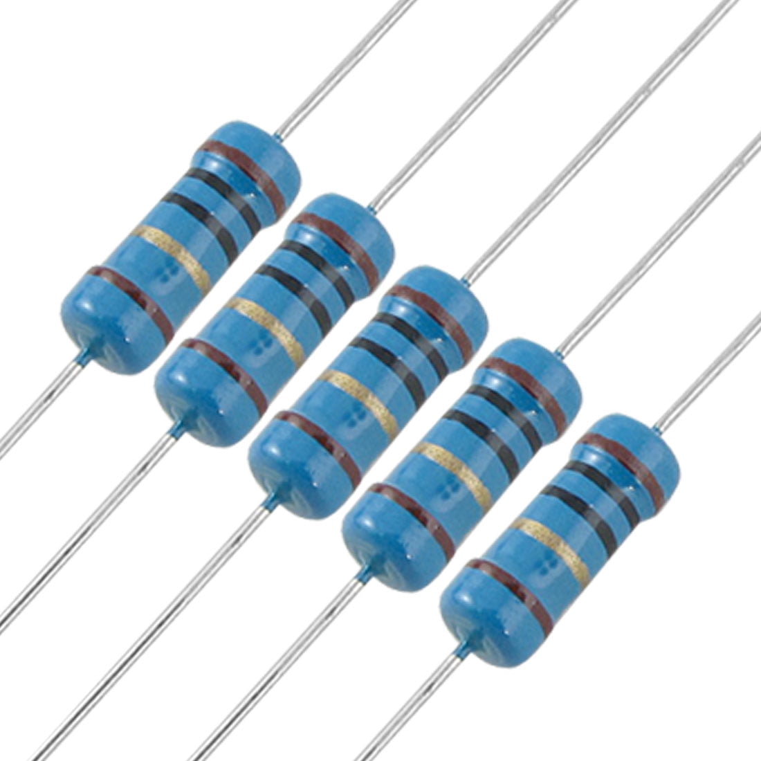 HUABAN 50 Stücke 2 Watts 2W 0R1 0.1 Ohm 1% Metallfilmwiderstand