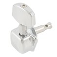 thumbnail image 1 of Unique Bargains Unique Bargains 6mm Diameter Electric Folk Guitar Spare Parts Tuning Peg Silver Tone, 1 of 1