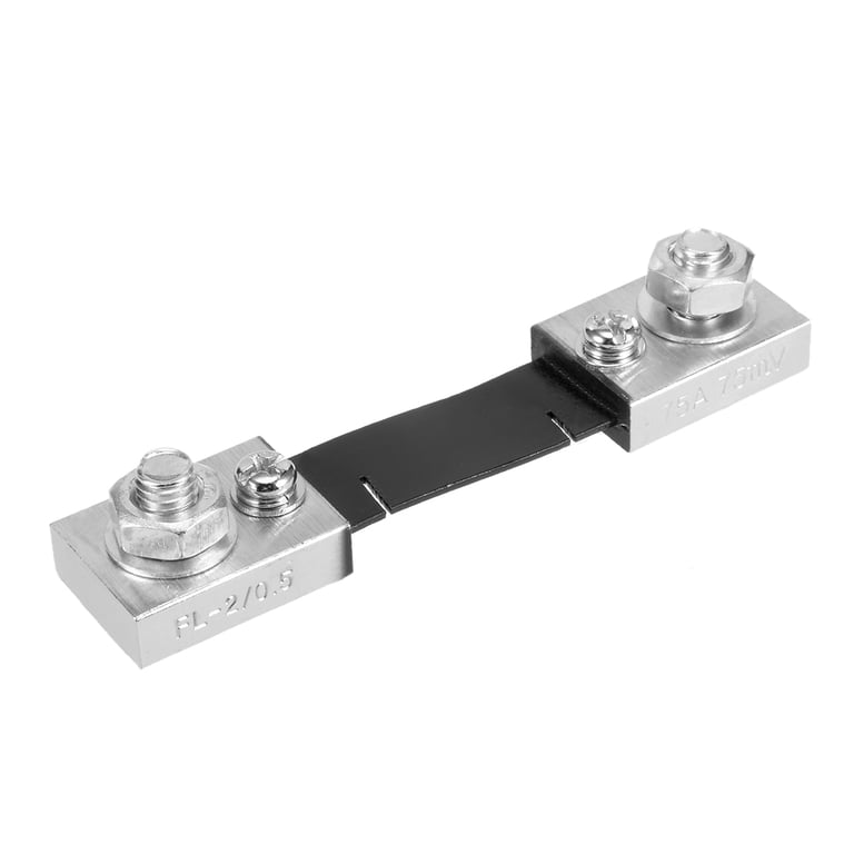 Uxcell 400A 75mV DC Current Shunt Resistor - For Digital Ammeter, 4.9 Inch Length, 0.5 Accuracy