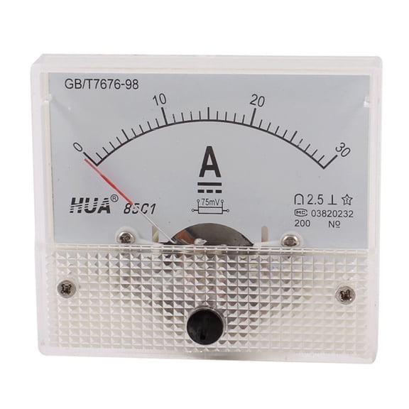 Unique Bargains Unique Bargains 85C1 DC 0-30A Class 2.5 Fine Tuning Dial Panel Ampere Meter Amperemeter