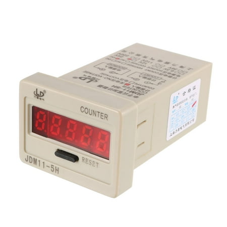Unique Bargains Unique Bargains DC 24V 4Pins 5 Digits Display Accumulator Electric Counter