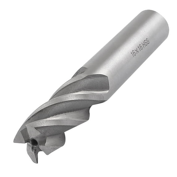 Unique Bargains Unique Bargains Hardware Milling Cutter 16mm x 16mm 4 Flutes HSS End Mill Cutting Tool