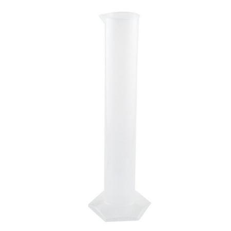 Unique Bargains Unique Bargains Lab Set 500mL Capacity Clear White Plastic Graduated Cylinder