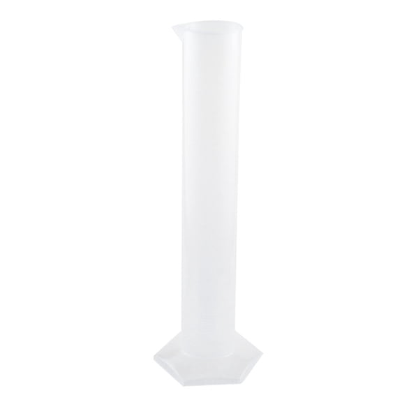 Unique Bargains Unique Bargains Lab Set 500mL Capacity Clear White Plastic Graduated Cylinder