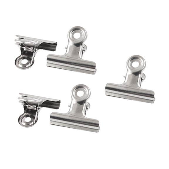 Unique Bargains Unique Bargains Office Stationery Document File Ticket 2 Width Binder Clips 5pcs