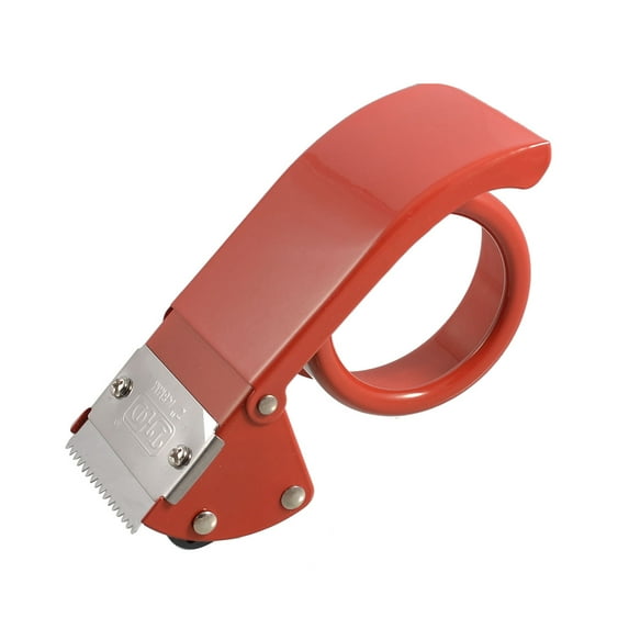 Unique Bargains Unique Bargains Red Metal Roller Sealing Parcel 2 inch Wide Tape Cutter Dispenser