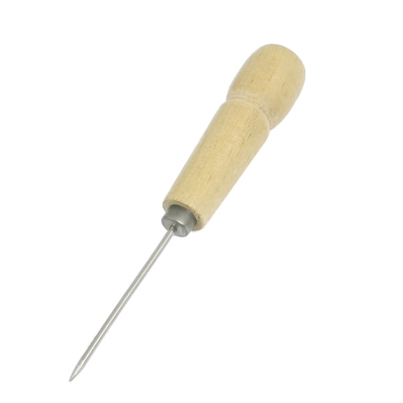Unique Bargains Unique Bargains Wood Handgrip Canvas Leather Tent Pricker Awl Fast Handy Sewing Tool