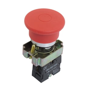 Unique Bargains Unique Bargains ZB2-BE102C Normally Closed Red Sign Mushroom Stop Push Button Switch